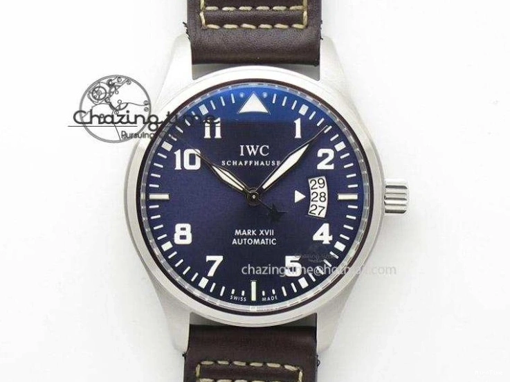 MIROTIME 0311 Big Pilot IW501005 Real Bronze ZF 1:1 Best Edition Black Dial on Brown Leather Strap A Sleek 7192